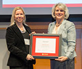 Marina Fischer receives Award for Continuing and Professional Education at the 2018 Teaching Awards